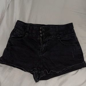 VanillaStar high rise shortie black shorts